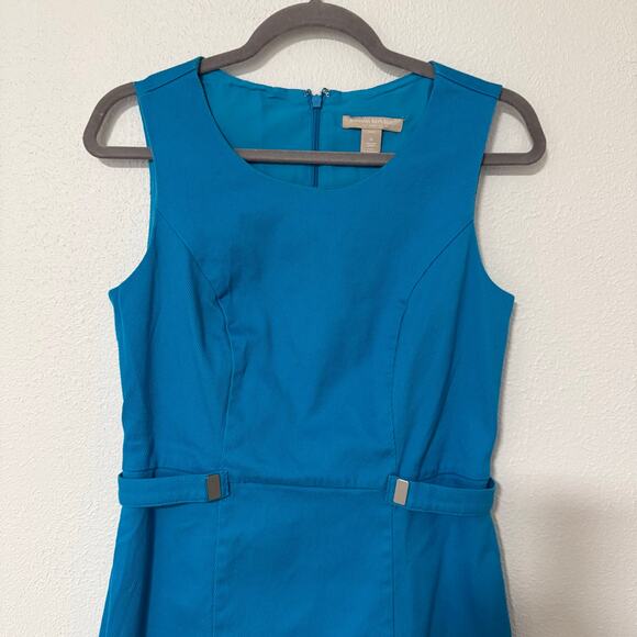 Banana Republic Women's Blue Sleeveless Dress Size 6 Petite - Picture 2 of 13